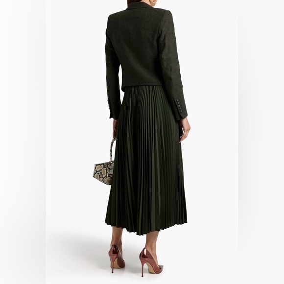 Veronica Beard Olive Green Single-Button Tailored Blazer - Picture 3 of 9